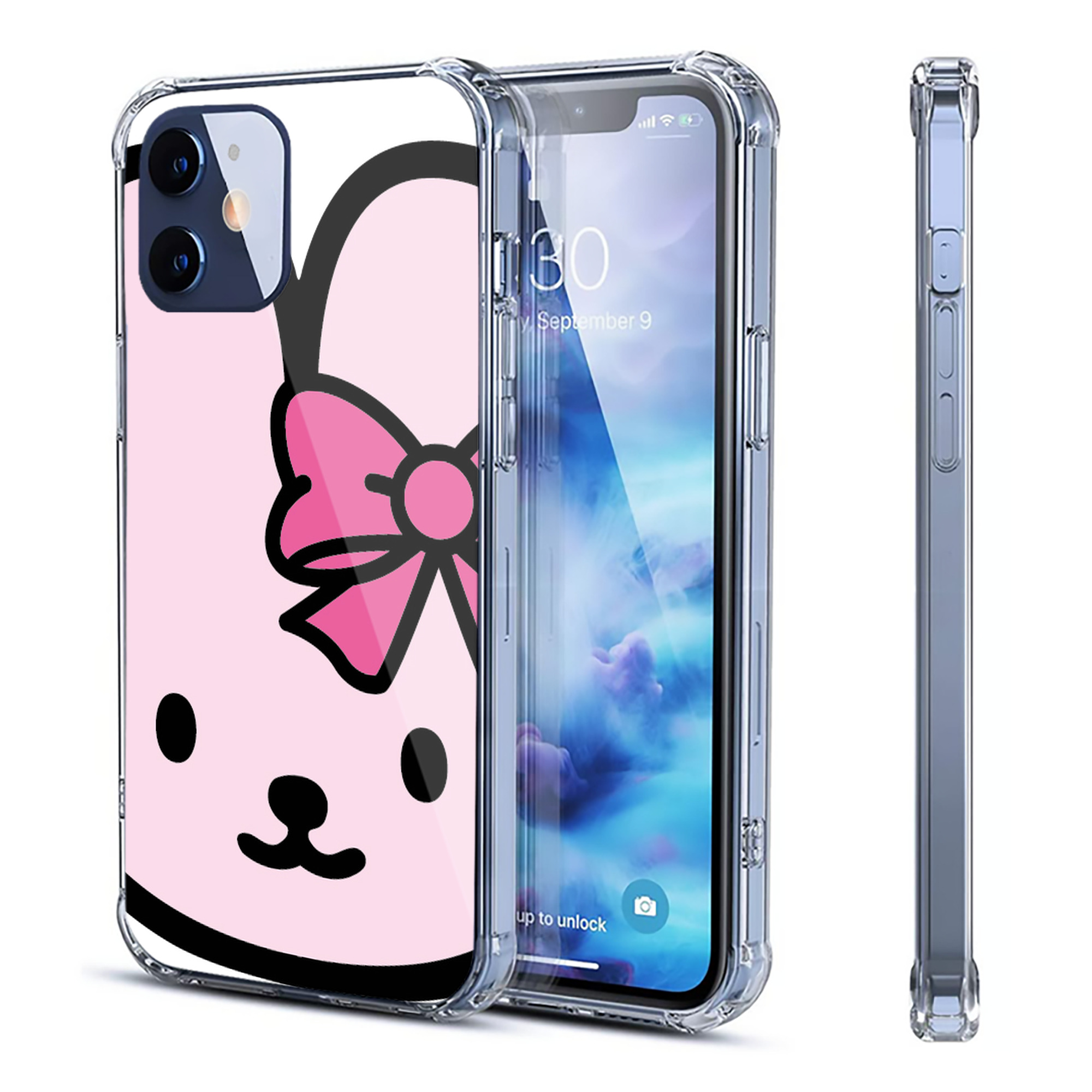 （画像用） Hello Kitty ハローキティ 【iPhone 12シリーズ対応】透明スマホケース（クリアソフトケース）